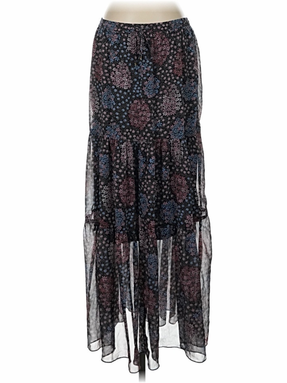 Maeve - Moon Lake Floral Tiered Maxi Skirt - Picture 2 of 6